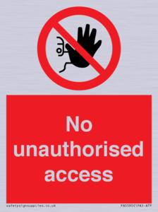 No unauthorised access